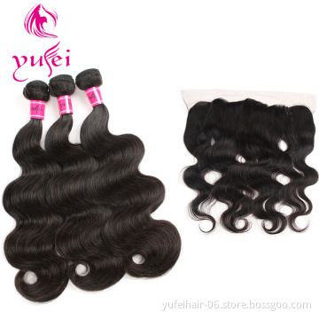 Suppliers Natural Full Cuticle Aligned Unprocessed Malaysian Body Wave 100% Human Hair Weave Bundles